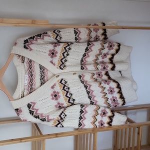 Fair Isle cardigan by MNG  size XS